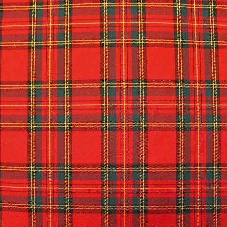 Tessuto Scozzese Lurex Rosso Verde Oro | IL TESSUTAIO