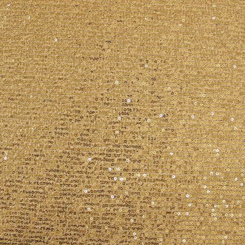 Tessuto a maglia con paillettes oro | IL TESSUTAIO