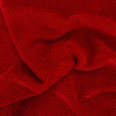 Tessuto a Maglia Cinigliato Rosso | IL TESSUTAIO