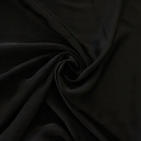 Tessuto Raso di Viscosa Nero | IL TESSUTAIO