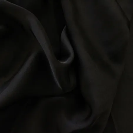 Tessuto Raso di Viscosa Nero | IL TESSUTAIO