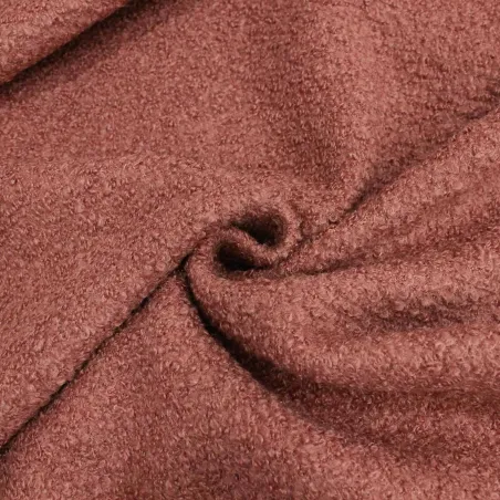 Cappotto Bouclé Amaranto | IL TESSUTAIO