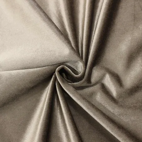 Tessuto Velluto Ciniglia Tortora | IL TESSUTAIO