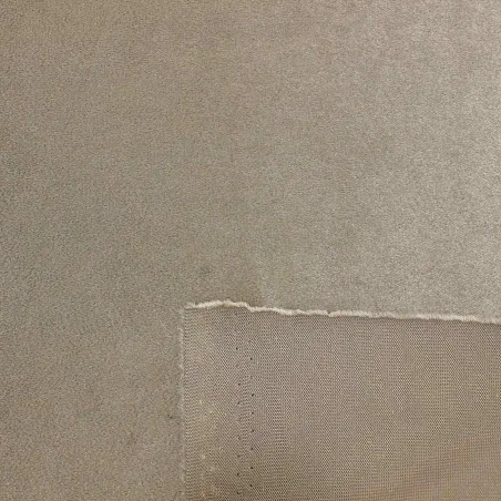 Tessuto Velluto Ciniglia Tortora | IL TESSUTAIO