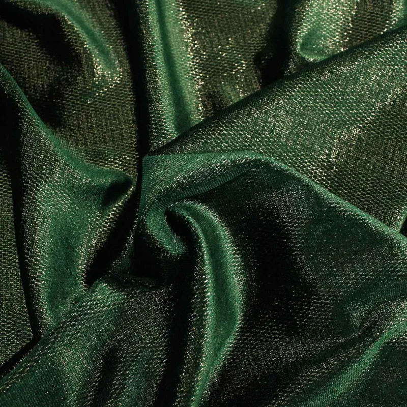 Tessuto Ciniglia Lurex Verde | IL TESSUTAIO