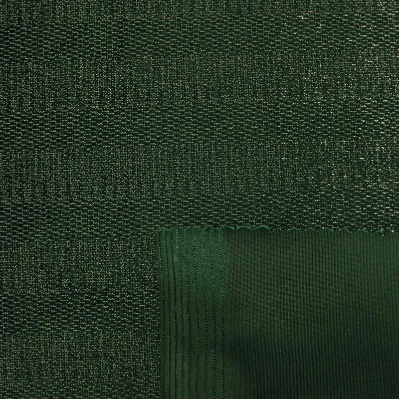 Tessuto Ciniglia Lurex Verde | IL TESSUTAIO