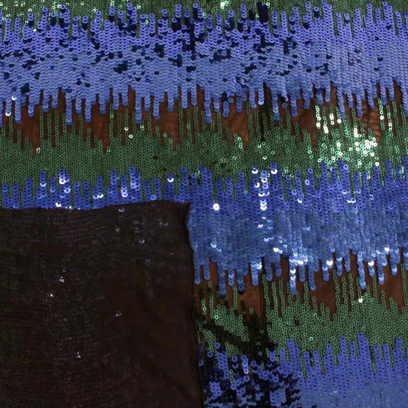 Tessuto con Paillettes Fantasia astratta | Tessuti Pregiati