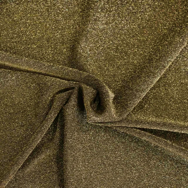 Tessuto in maglia lurex nero - oro | Tessuti cerimonia