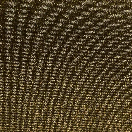 Tessuto in maglia lurex nero - oro | Tessuti cerimonia