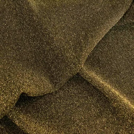 Tessuto in maglia lurex nero - oro | Tessuti cerimonia
