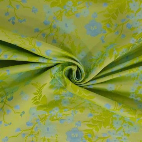 Jacquard verde con fiori | Abbigliamento donna