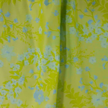 Jacquard verde con fiori | Abbigliamento donna