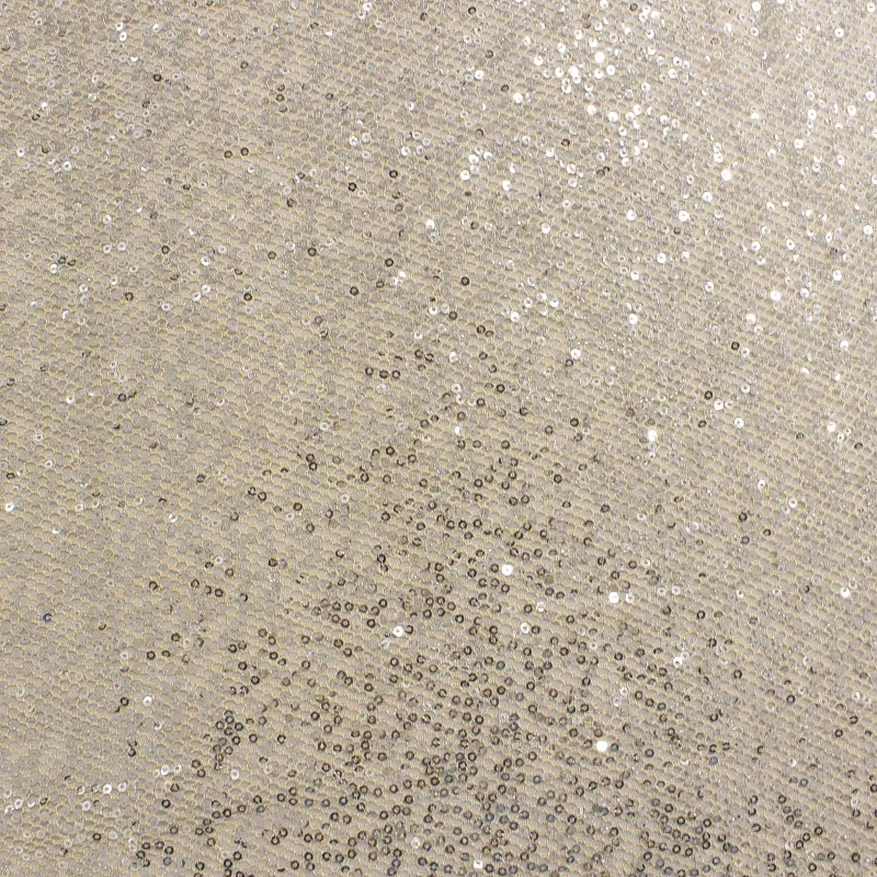 TESSUTO IN RETE ORO CON PAILLETTES ARGENTO | TESSUTI CERIMONIA