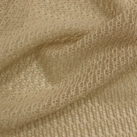 TESSUTO CROCHET  BEIGE | ABBIGLIAMENTO MARE ILTESSUTAIO