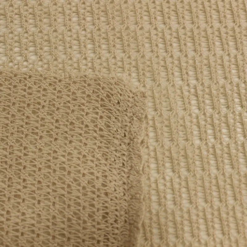 TESSUTO CROCHET  BEIGE | ABBIGLIAMENTO MARE ILTESSUTAIO