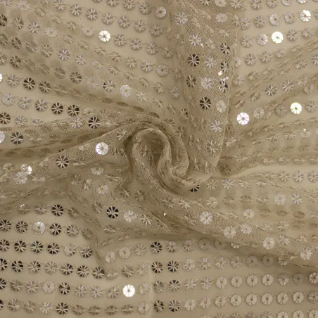 paillettes argento | tessuti cerimonia il tessutaio