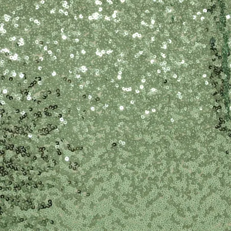 Tessuto con Paillettes verde chiaro | IL TESSUTAIO