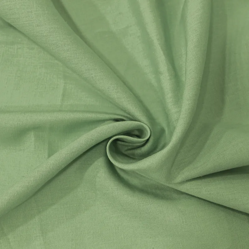 Tessuto in lino e rayon colore verde | ILTESSUTAIO