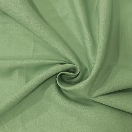 Tessuto in lino e rayon colore verde | ILTESSUTAIO