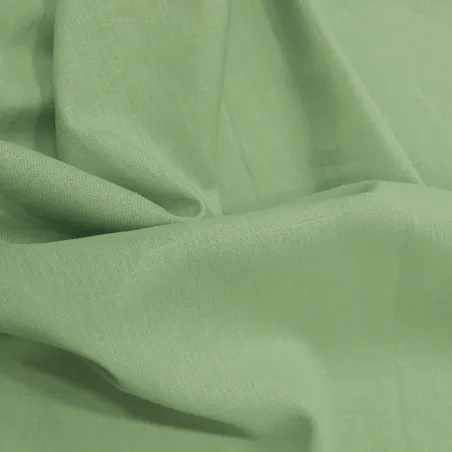Tessuto in lino e rayon colore verde | ILTESSUTAIO