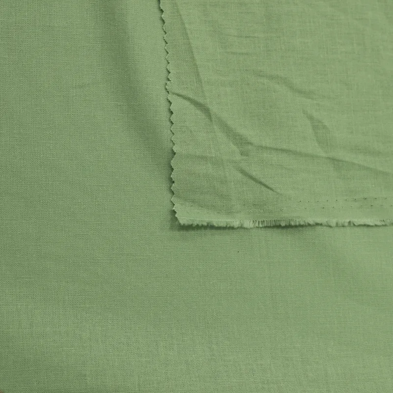 Tessuto in lino e rayon colore verde | ILTESSUTAIO
