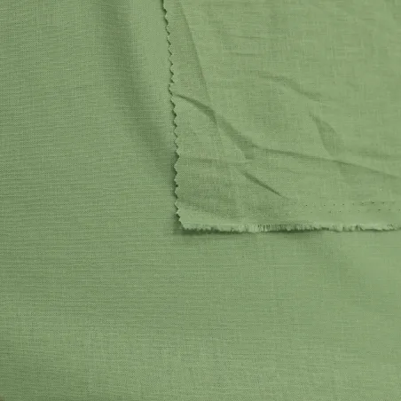 Tessuto in lino e rayon colore verde | ILTESSUTAIO