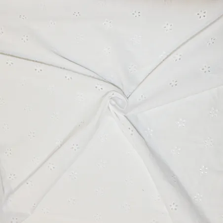 San gallo bianco con fiori | ILTESSUTAIO