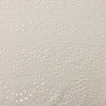 Tessuto Pizzo san gallo 100% cotone - Bianco | ILTESSUTAIO