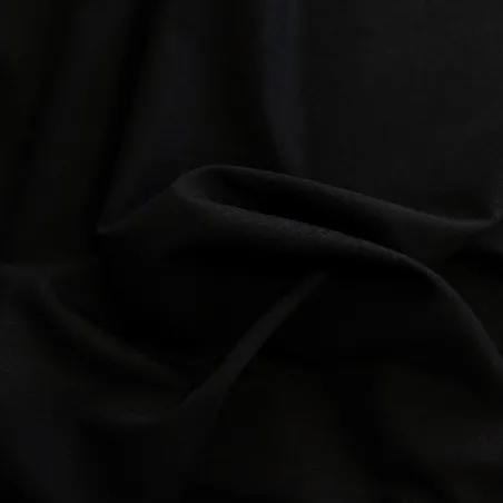 Tessuto poliviscosa di colore nero | ILTESSUTAIO