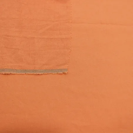 Tessuto misto lino color salmone | abbigliamento camiceria