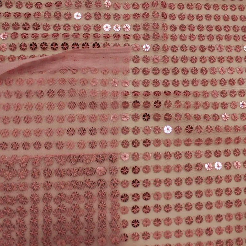 Paillettes rosa | tessuti cerimonia donna il tessutaio