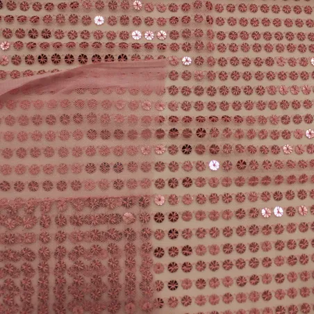 Paillettes rosa | tessuti cerimonia donna il tessutaio