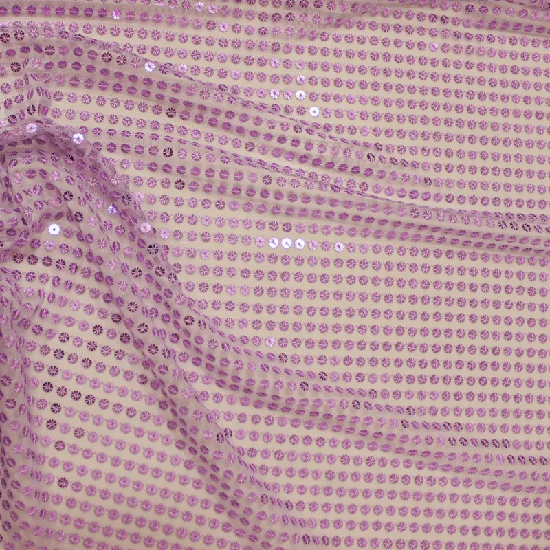 Tessuto paillettes lilla | il tessutaio