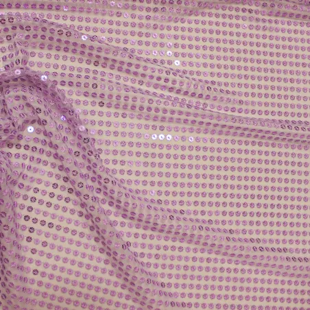 Tessuto paillettes lilla | il tessutaio