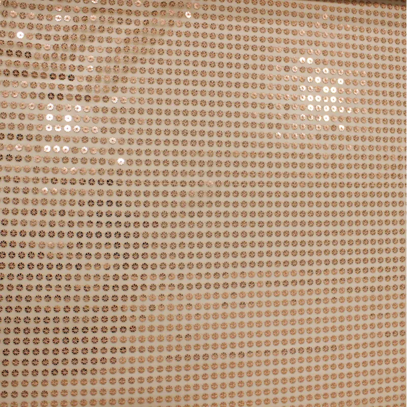 Tessuto con paillettes rosa antico | abbigliamento cerimonia