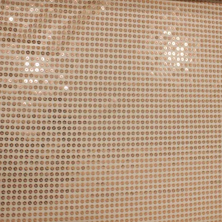 Tessuto con paillettes rosa antico | abbigliamento cerimonia