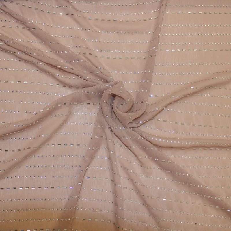 Leggera georgette con strass | abbigliamento cerimonia