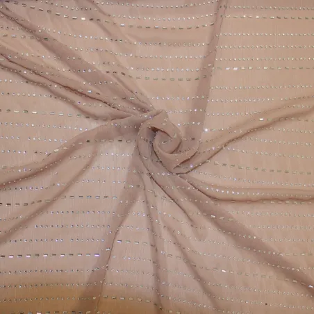 Leggera georgette con strass | abbigliamento cerimonia