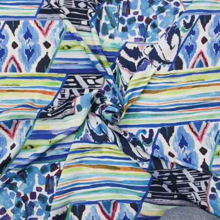 Viscosa tessuto fantasia astratta | Abbigliamento camiceria