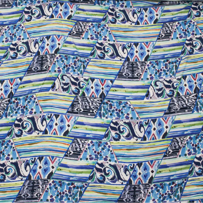 Viscosa tessuto fantasia astratta | Abbigliamento camiceria