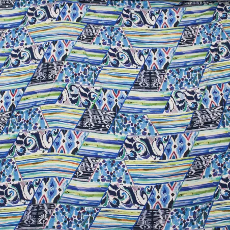 Viscosa tessuto fantasia astratta | Abbigliamento camiceria