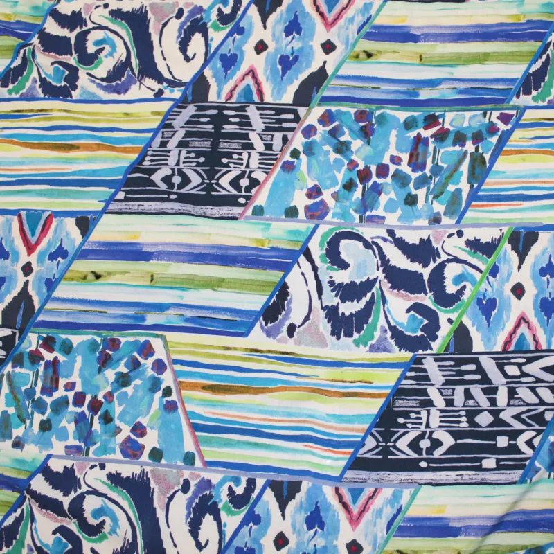 Viscosa tessuto fantasia astratta | Abbigliamento camiceria