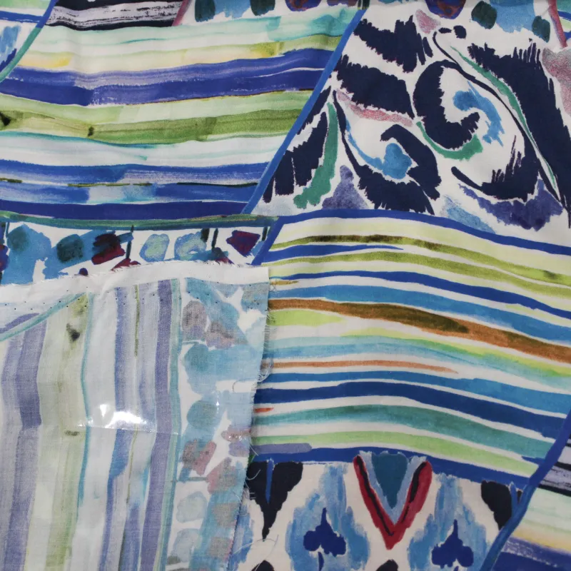 Viscosa tessuto fantasia astratta | Abbigliamento camiceria