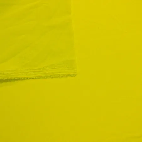 Tessuto crepe de chine verde acido | tessuti fluo