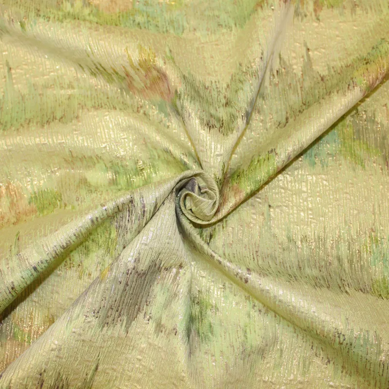 Jacquard chinè verde | Tessuti cerimonia