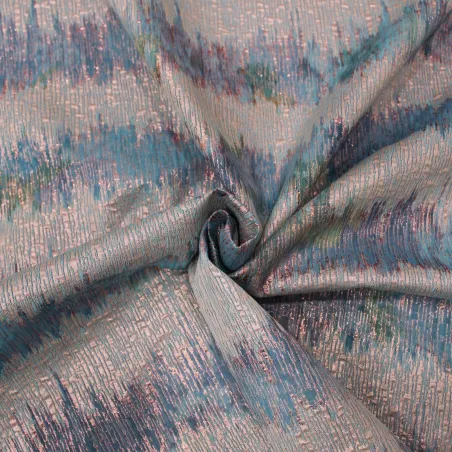 Jacquard donna azzurro- rosa | Tessuti cerimonia