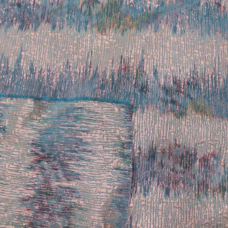 Jacquard donna azzurro- rosa | Tessuti cerimonia