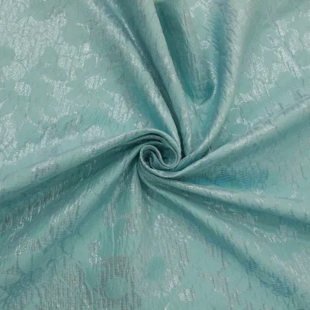 Jacquard floreale azzurro | Tessuti cerimonia