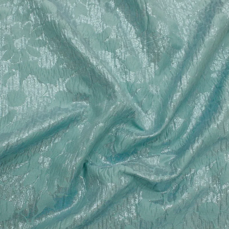 Jacquard floreale azzurro | Tessuti cerimonia