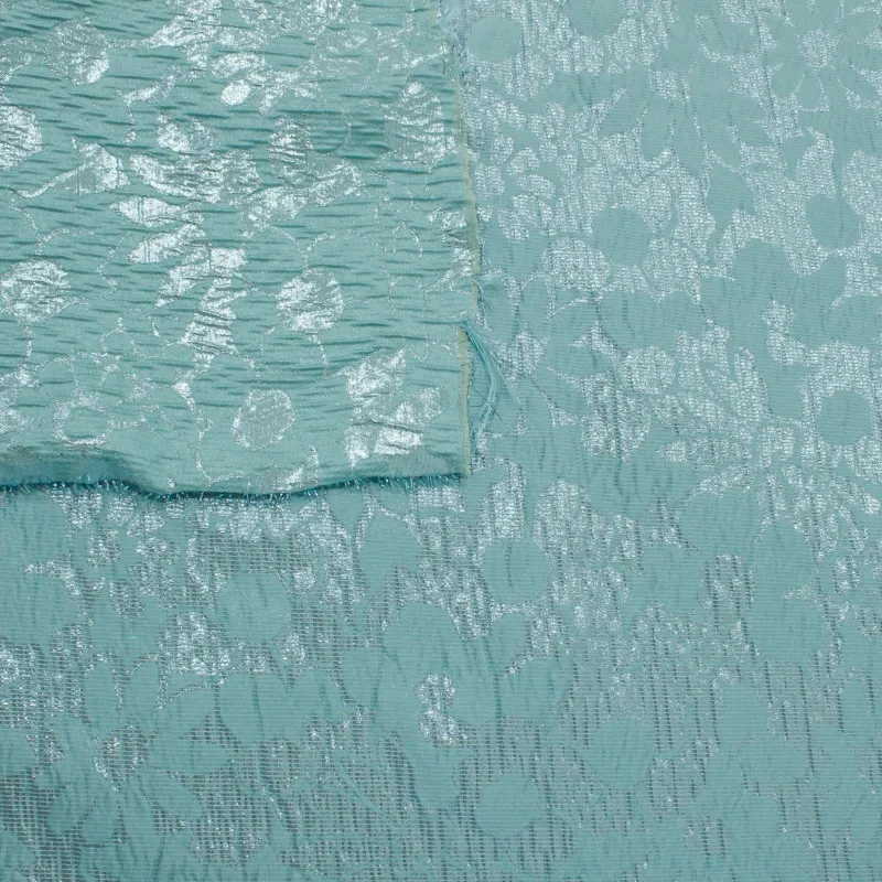 Jacquard floreale azzurro | Tessuti cerimonia